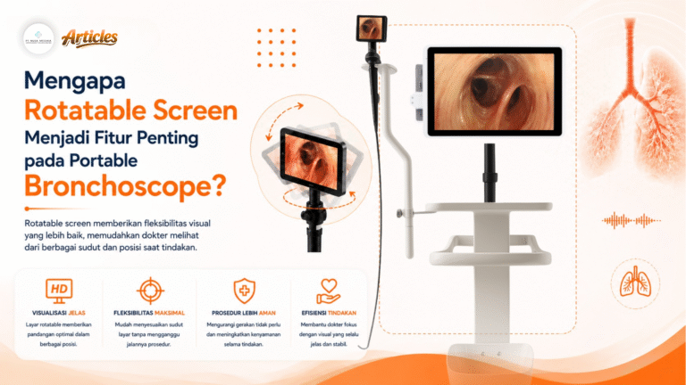 Mengapa Rotatable Screen Menjadi Fitur Penting pada Portable Bronchoscope?