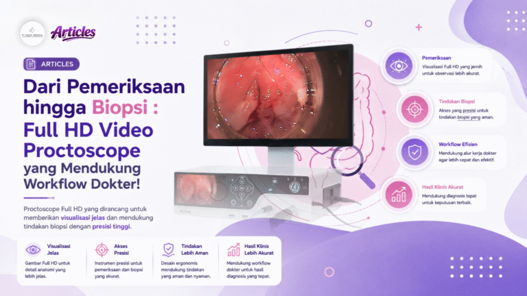 Dari Pemeriksaan hingga Biopsi : Full HD Video Proctoscope yang Mendukung Workflow Dokter!